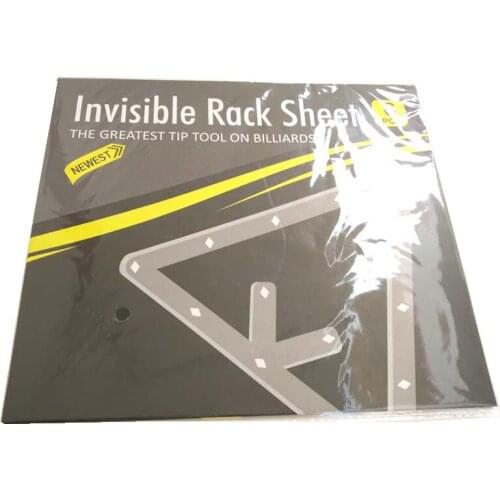 Xmlivet 30pcs/lot New Billiards Pool Ball Invisible Rack Sheet 2 1/4 billiards 8/9/10 balls magic rack sheet