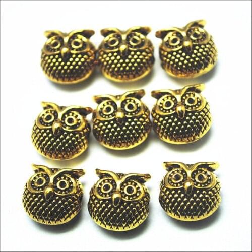 20pcs metal bracelets matching beads spacer beads owl animals buddha figure lion shape turtle for charming bracelets making diy