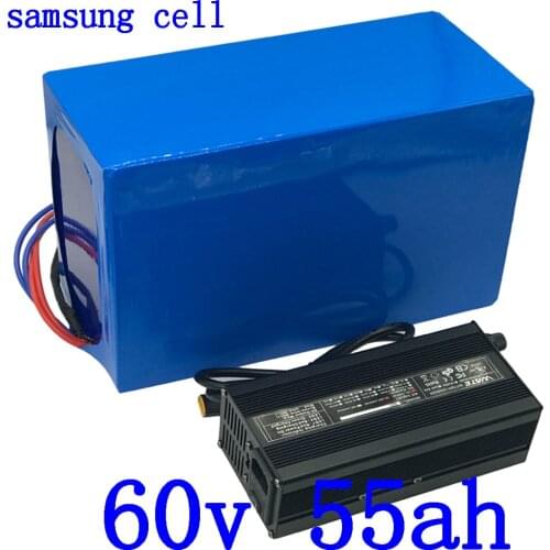 60V Battery Pack 60V 55AH Electric bike Battery 60V 55AH 50AH lithium Battery60V 4000W Electric Scooter Battery use samsung cell