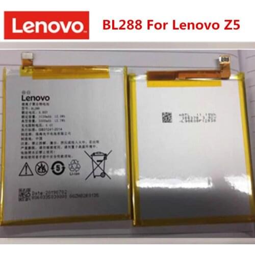 Lenovo Z5 BL288 Battery for Lenovo Z5 L78011 L78012 High Quality Mobile Phone Replacement Accumulator 3300mAh