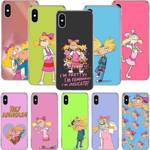 Cartoon Hey Arnold Fondos Phone Case For iPhone 11 12 Pro XS XR X Max 7 8 6 6S Plus Mini + 5 SE Pattern Customized Coque Cover C