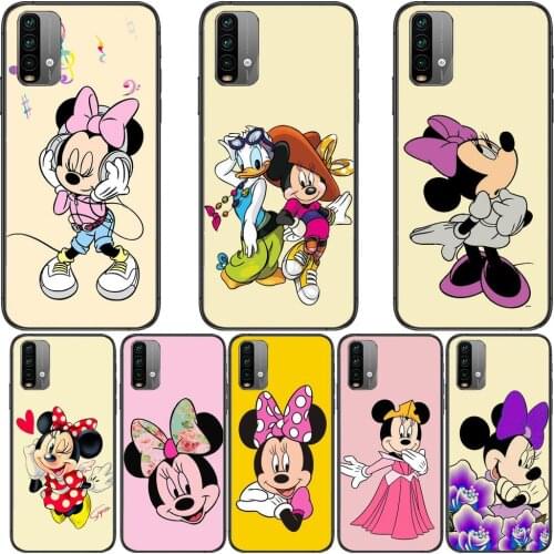 Minnie Love Phone Case For XiaoMi Redmi 11 lite 9C 8A 7A Pro 10T 5G Anime Cover Mi 10 Ultra Poco M3 X3 NFC 8 SE cover