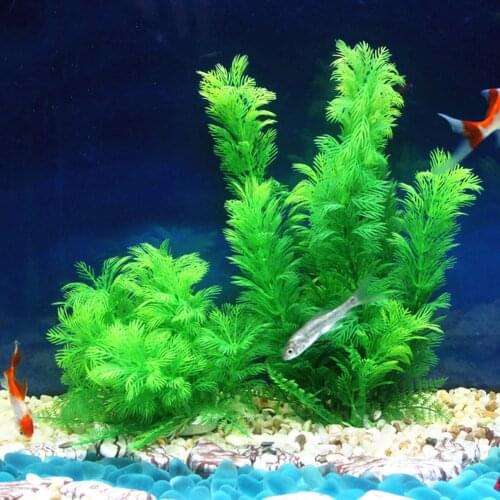 10-30cm Artificial Aquarium Plant Decoration Fish Tank Submersible Flower Grass Ornament Decor For Aquarium Underwater Plant