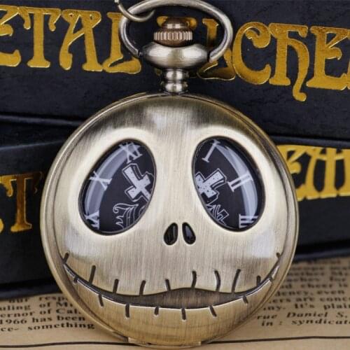 Classic Movie Theme Pocket Watch for Christmas Quartz Pocket Watches Mens with Chain Mens
