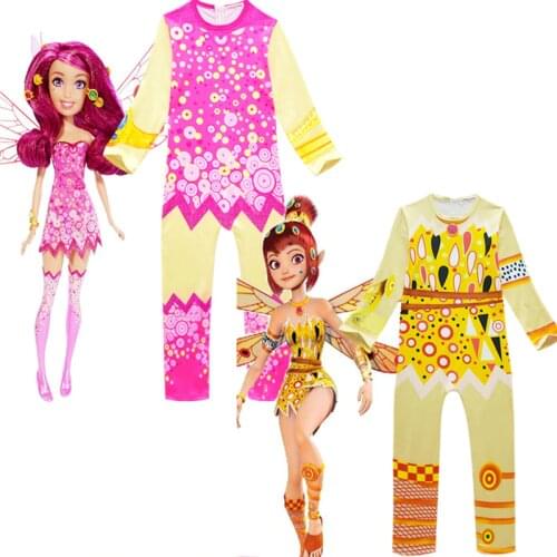 MIA AND ME Girls Children Cosplay Jumpsuit MIA Halloween Cosplay Costumes Girls Kids Birthday Party Carnival Clothes Girls Suit