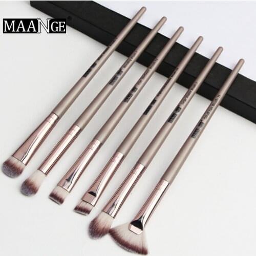 Hot Selling MAANGE 6 Cosmetic Sets Eye Makeup Brushes Eyeshadow Brushes Cosmetic Gift for Women