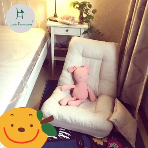 Louis Fashion Lazy Sofa Tatami Single Bedroom Folding Window Chair Multifunctional Cloth Bed Dorm