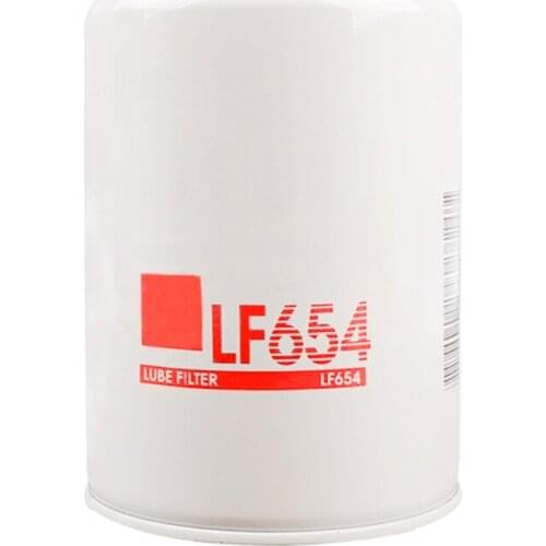 2 Pcs Oil Filter Element LF654 For Fleetguard Replace OEM P555680 9N5680 1R0734