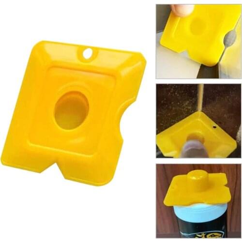 Multi-functional Scraper Glass Trim Mini Scrapers Door and Window Seal Glue End Silicone Triangular Durable Yellow Scraper Film