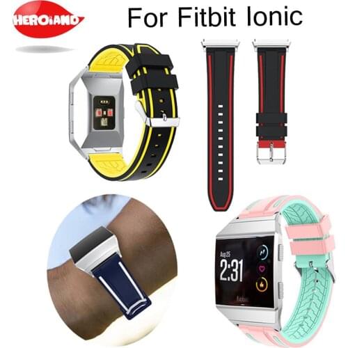 NEW Sports Soft TPU Silicone Replacement Wrist Strap band Watchband Wrisband Strap For Fitbit Ionic Watch Fitness Bracelet