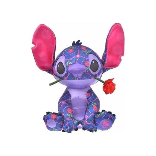 Original Disney Cartoon Lilo & Stitch 2021 Limited Edition Stitch rose Doll comfort doll birthday gift for girls