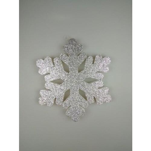 Christmas Styrofoam Snowflake Silver 25 cm x 25 cm christmas decorations рождественские украшения