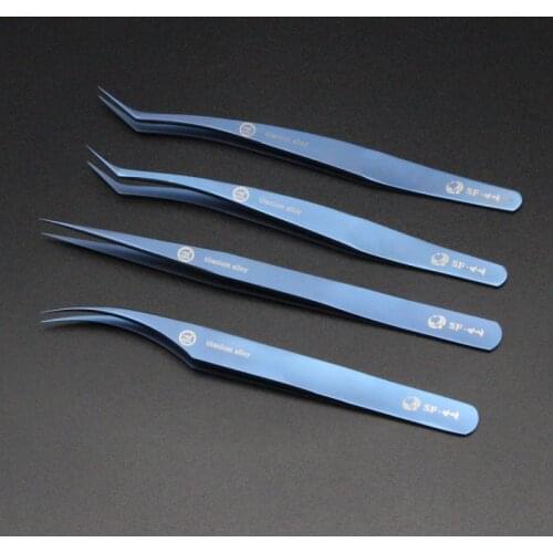 Titanium alloy high precision eyelashes special tweezers for eyelash extension
