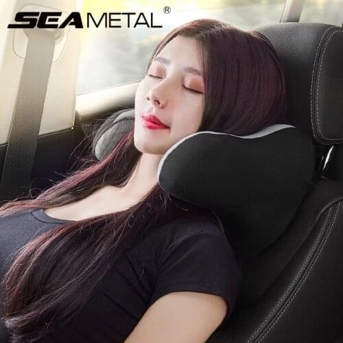 Universal Car Neck Pillows Cushion Memory Foam Soft Headrest Auto Goods Head Neck Rest Pad for Travel Car Interior Accessories