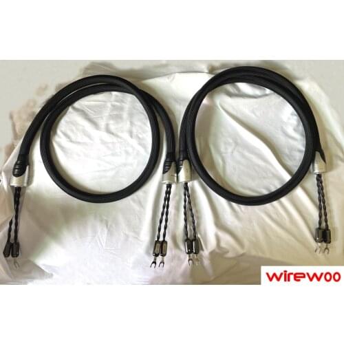Hi-End tech music service- wirewoo 911 nano Perfect surface silver Loudspeaker Cable
