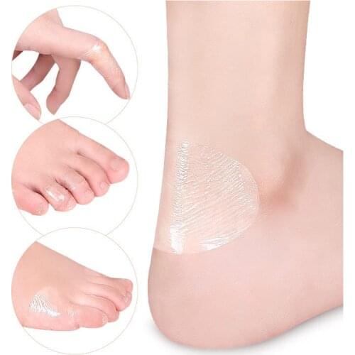 20pcs Gel Heel Protector Foot Patches Adhesive Blister Pads Hydrocolloid Heel Liner Shoes Stickers Pain Relief Plaster Foot Care