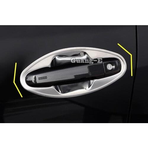 For Subaru Forester 2018 2019 2020 Car Sticker Styling Cover Detector External Frame Lamp Trim Door Bowl Moulding Parts 8pcs