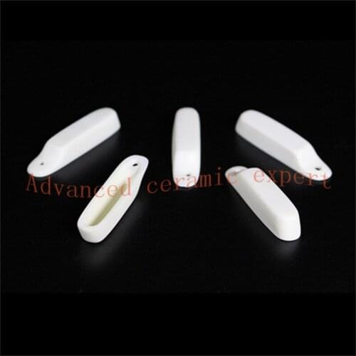 99.5%Al2O3 High Purity and Thermal Square Corundum Melting Pot L44*W10*H7mm/Alumina Ceramic Boat Crucible /Ceramic Refractory