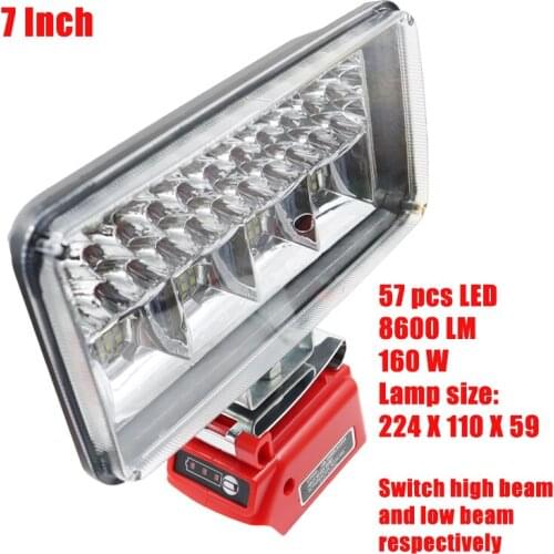 5A 60W Adapter Converter USB Charger Car Working Lamp For BLACK DECKER 20V Li-ion Battery 12V DC Interface Electrical Appliances