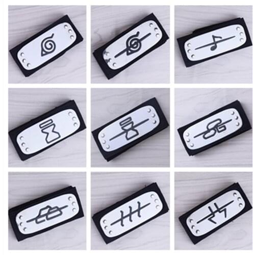 Anime Naruto Headband Cosplay Costumes Accessories Toys Props Kakashi Itachi Akatsuki Madara Sign Props Gifts Kids Toys