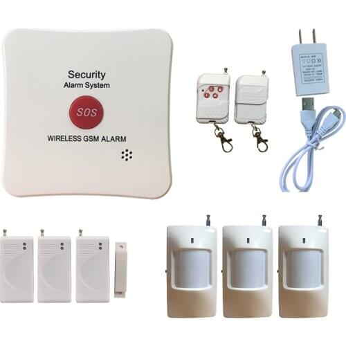 SOS Button Alarm System for Gem Store GSM Alarm with Emergency Alarm Button for Jewelry Shop 433MHz Home Alarm House Security