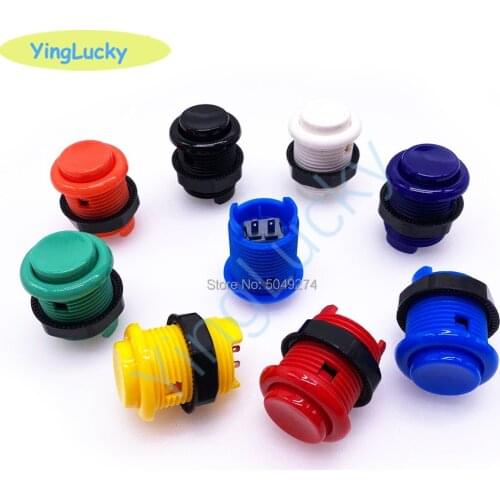 Free shipping 50pcs American 28mm button arcade button for coin operated amusement machine wholesale