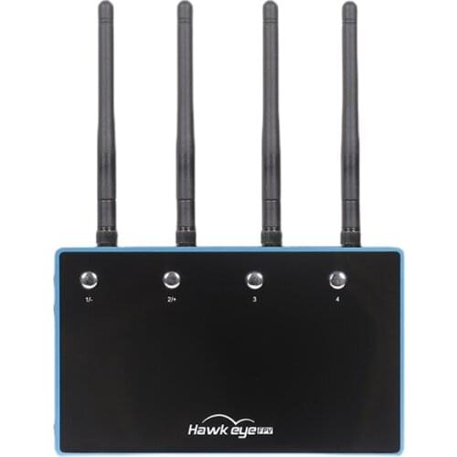 Hawkeye Four eyes 4-Channel 5.8G Receiving 4-Segment TV Output 4,2,1 Split Screen Display / Phone for RC FPV Racing Drone