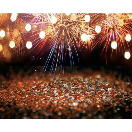 Spectacular Fireworks Grit Party Backdrop Baby Shower Room Party Decor Photo Booth Studio Prop
