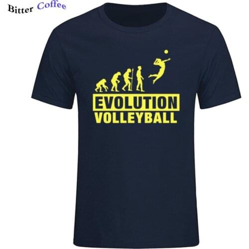 Summer NEW cool VOLLEYBALLER EVOLUTION Mens t-shirt hip hop fashion casual streetwear t shirt O neck Tops & Tees European Size