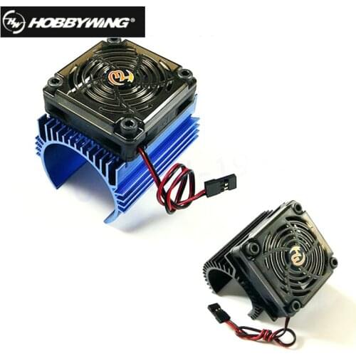 Original hobbywing 1: 8 RC Car Motor Radiator + 5V cooling fan assembly suit for Hobbywing 4465 3665/3674 motor