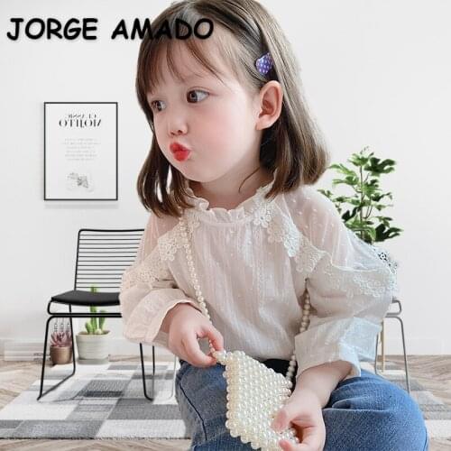 Белые блузки для девочек JORGE AMADO China At AliExpress