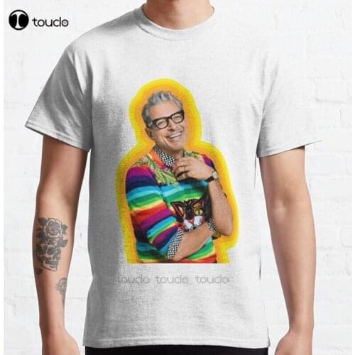 New Jeff Goldblum Of Happiness Classic T-Shirt Cotton Men Tee Shirt