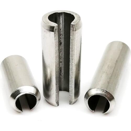 M1.5 to M10 Diameter 1.5-10mm GB879 A2 304 Stainless Steel Elastic Cotter Cylindrical Positioning Tension Dowel Roll Spring Pin