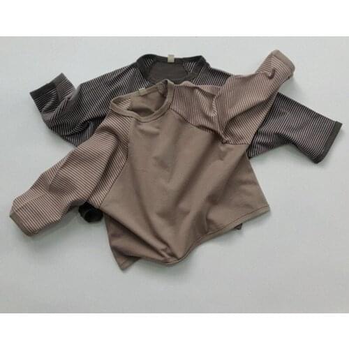 New Spring Autumn Baby Girls Boys T-shirt Children Childrens Loose Kids Baby Girls Boys Long Sleeve Stripe T-shirt 1-6Yrs