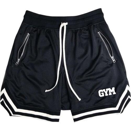 New Fashion Men Bodybuilding Sweatpants Fitness Short Jogger Casual Gyms Men Shorts Sporting Beaching Shorts Trousers Polyester
