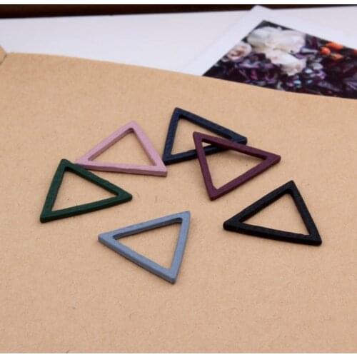 Rubber paint simple triangle pendant geometric color earrings jewelry accessories fashion necklace bracelet DIY accessories