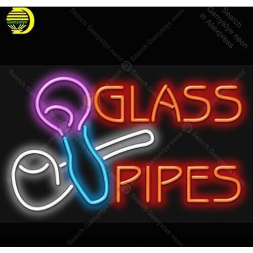 Glass Pipes Neon Light Sign Neon Bulb Sign Decor Store Coffee Neon lamp anuncio luminoso Atarii Dropshipping for sale