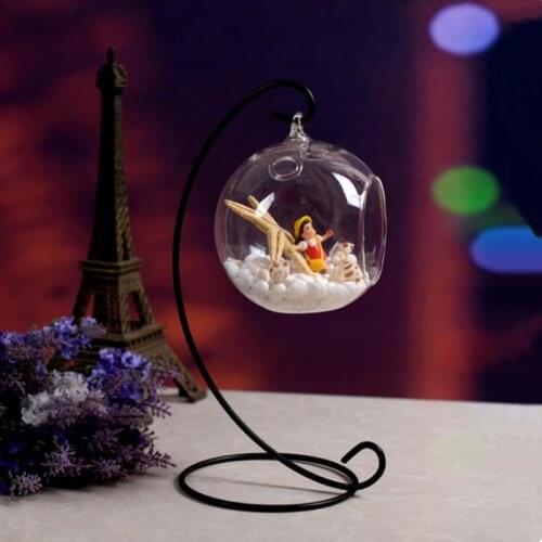 Free Shipping 2sets/pack Diameter=10cm Transparent Glass Terrarium Vase Home Decorative Handmade Hydroponic Plant Hanging Glass