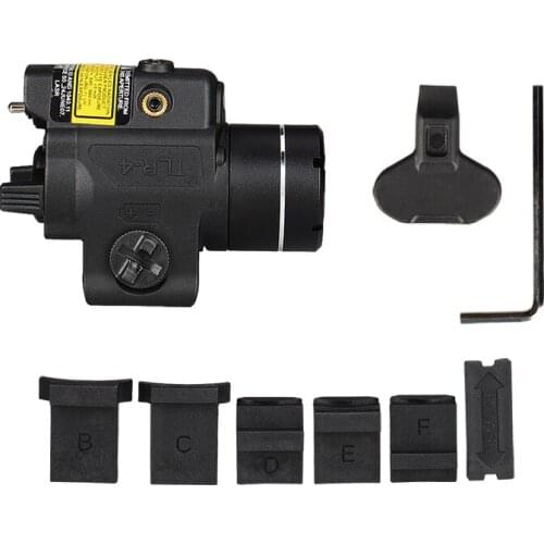 TLR-4 Tactical Airsoft Gun Light with Red Laser Weapon Flashlight HS15-0134