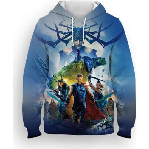 Sweatshirt male Hoody 3D Print Thor Oivesized Fashion Men Hoodies Casual Spring Autumn Boy Girl Children tracksuit