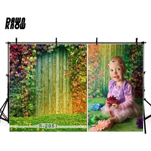 DAWNKNOW Flower Vinyl Photography Background For Baby Floral Photo Shoot Backdrop For Wedding Photo Studio s2057
