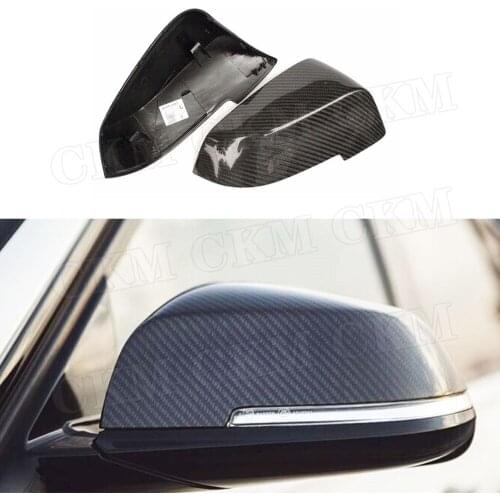 ABS Material Carbon Look Mirror Cover For BMW 5 Series F10 F11 F18 GT F07 14-16 6 Series 13-15 7 Series F01 F02 14-19
