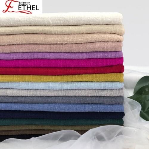 1m*130m Soft Linen Cotton Fabric Organic Material Pure Natural Flax For Sewing DIY Handmade Clothes Patchwork Fabric