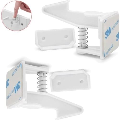 2pcs/lot baby Safety Lock Magnetic Cupboard Locks Safety Cabinet Lock Children Protection Kids Drawer Locker Childproof Locks