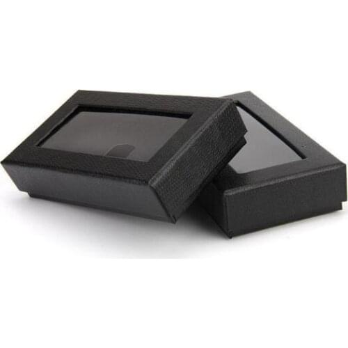 200pcs Classic Black Crocodile Design Tie Box Bow Tie Necktie Tie Gift Boxes Mens Tie Packaging Dispaly Storage Cases