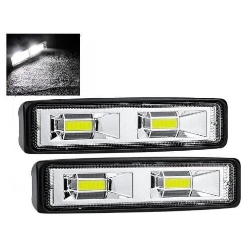 Car Led Light Bar Offroad DRL LED Work Light Flood Beam Spotlight 12V 48W Daytime Running Light Off Road 4WD SUV ATV Car Light