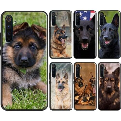 German Shepherd Dog Case For OPPO Realme 8 Pro 6 7 Q3 Pro GT Neo C21 C11 C3 Cover For OnePlus 8T 8 9 Pro Nord