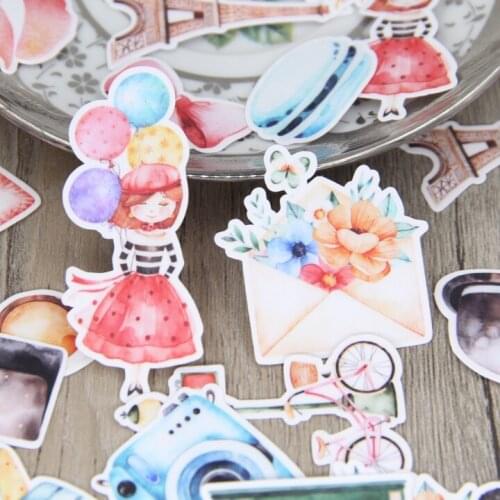 40pcs Personalized Cartoon Album Scrapbook Waterproof Decorative Sticker DIY Handmade Gift Scrapbook Sticker