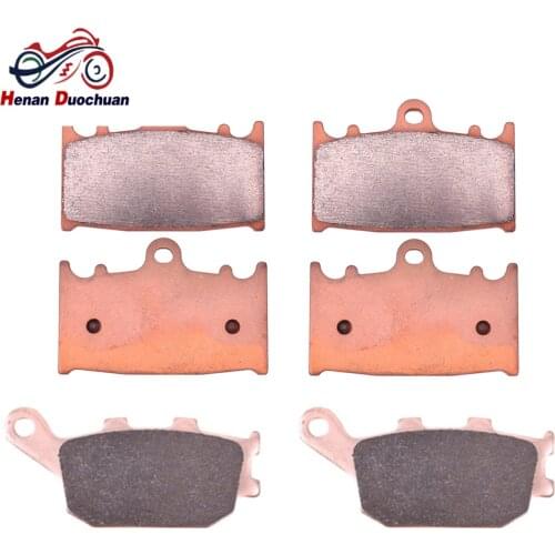 Motorbike Front Rear Brake Pads Kit For SUZUKI GSF1250 GSF1250K ABS & Non ABS Naked Bandit 4 Piston Caliper GSF 1250 GSF1250A