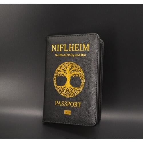 New Design Passport Holder Men Story Niflheim Covers for Passports Travel Wallet Passport Case Document Organizer